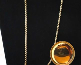 14k YG Tavannes Watch Co. Chronometer Pocket Watch With 14k YG Chain Grands Prix Bruxelles 1910 Et Berne 1914