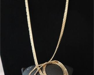 14K YG S Link Necklace