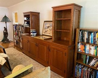 Custom made solid wood storage cabinet/entertainment cabinet