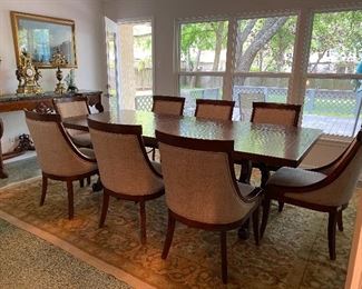 Four Hands chairs, John Richard dining table