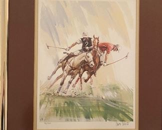 Sam Savitt signed and numbered print " Taking The Man First" 96/950