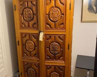 Carved armoire