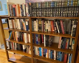 Lots of books- these bookshelves NOT for sale