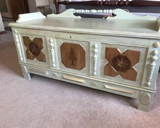 Painted Cedar Chest by West Branch