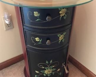 Round Floral Design Cabinet