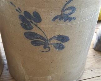6 gallon salt glazed crock
