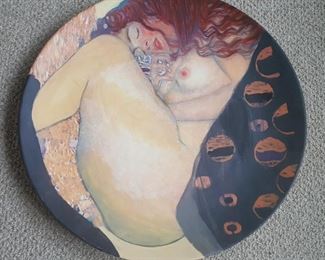 Large Plate with Nude design