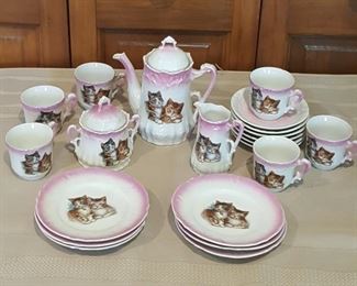Kitten Child's Tea Set 