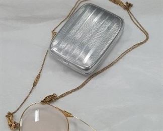 Folding Eye Glasses in Case