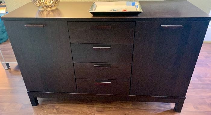 Double sided Cupboard Buffet w/ 4 Center Drawers 54w x 17.75d x 33.5h
$169.00