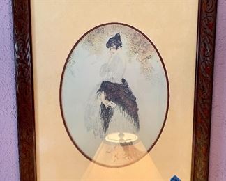 Vintage carved frame & Double Matted $20