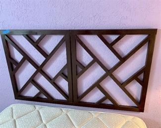 2 pc 51” wide Wall hung Full head board $18