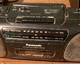 Panasonic Tape Cassette player/recorder, radio $10