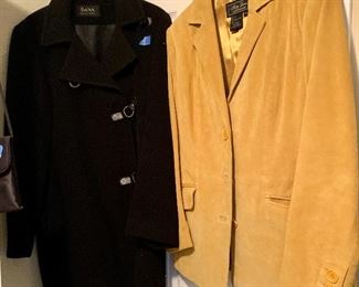 Black Dana Coat $20
Golden mustard Suede Jacket $25