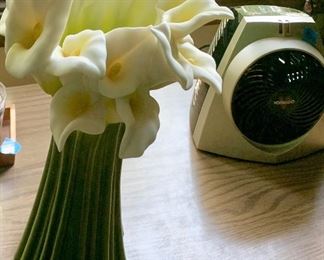 Pottery lillies $18
Hurricane fan $15 sold
