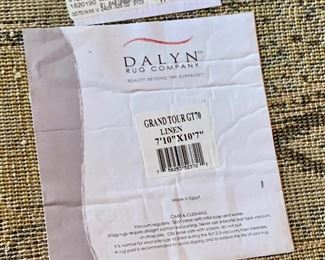 Dalyn Grand Tour GT70 Linen Area Rug
7’10” x 10’7” $350