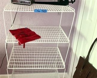 Coated wire stackable shelves $3 ea
All 4 $10