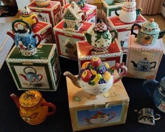 More Debbie Mumm and Friends Holiday Tea Pots