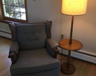 Reading Chair and Table Lamp