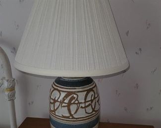 $35.00 each, Studio art pottery lamp 21" tall very good condition Too available
