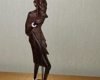 $20.00, 12" African wood sculpture