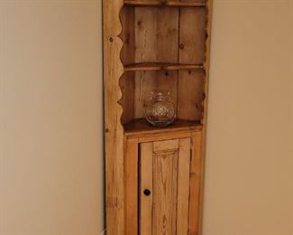 $75.00, Pine Corner cabinet
