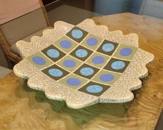 19" signed studio art pottery