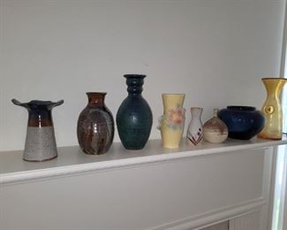 Studio Art Pottery and glass