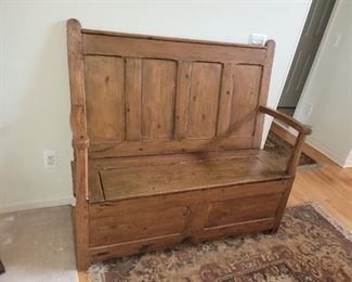 $125.00, Antique Entry bench