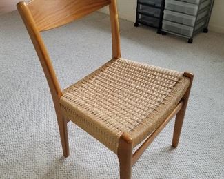 $75.00, MCM woven cord  chair VG condition
