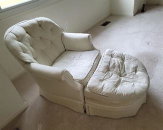 $125.00, Henredon Down Chair and ottoman