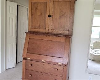 $190.00, Walnut English Secretary VG condition