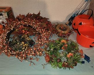 Large collection of seasonal wreaths