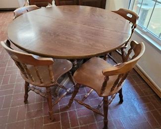 $25.00, solid maple dining room table and 4 chairs