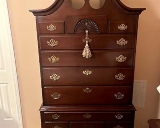 Hickory American Masterpiece Collection Mahogany Highboy Chest