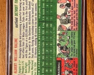 Al Kaline Baseball Card