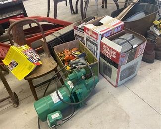 Space heaters & pump 