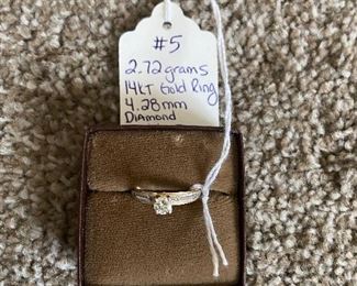 14K Diamond Ring 