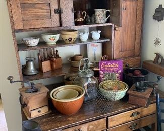 Antique kitchen cupboard.