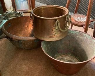 Copper Apple Butter Pots