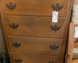 #30	maple 4 drawer chest 30x18x46	 $125.00 
