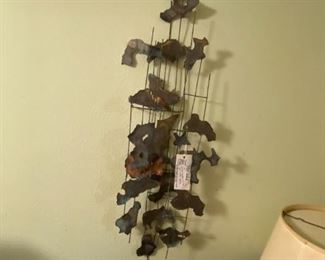 #45	12x40 copper metal wall hanging 	 $75.00 
