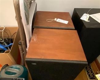 #49	pair of vintage infinity speakers 14.5x12x25	 $250.00 
