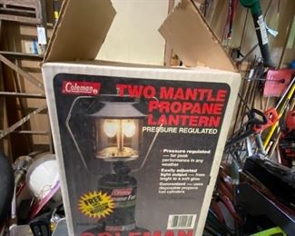 #97	Coleman 2 mantle propane lantern 	 $35.00 
