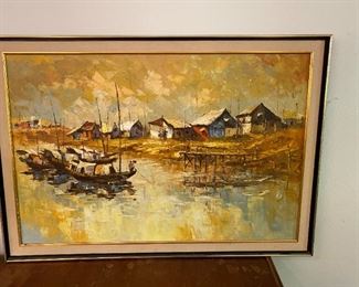 #116	Acrylic Painting of Gondolas 38x29	 $75.00 
