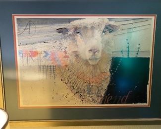 #120	Print of Lamb Signed 207/400 - "A time to mend"	 $100.00 
