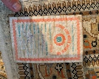 #143	Hand-knotted Wool Rust/Orange Rug  38x61  made in India	 $150.00 
