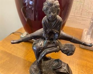 #156	Iron Statue of Kids playing Leap Frog - made in India	 $20.00 
