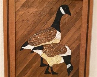 #171	Wood Inset Painted Ducks 23x27	 $50.00 
