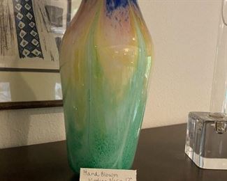 #193	Hand Blown Vintage Vase 12" Tall	 $35.00 
